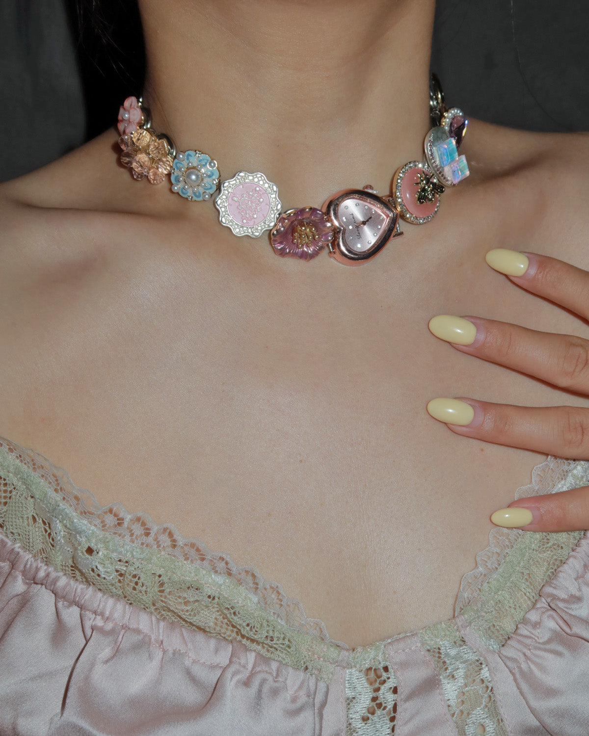 Brook Lucky Clock Necklace