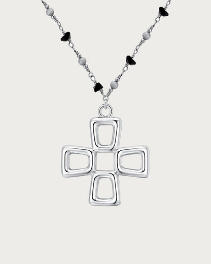 Ella Wishing Cross Beaded Necklace