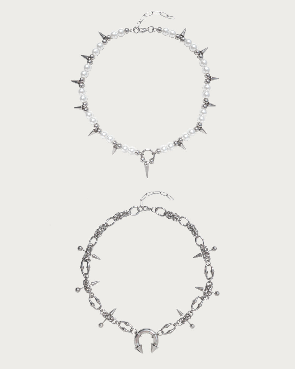 Eira & Sloane Silver Necklace Set