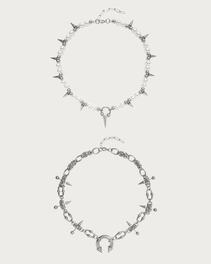 Eira & Sloane Silver Necklace Set