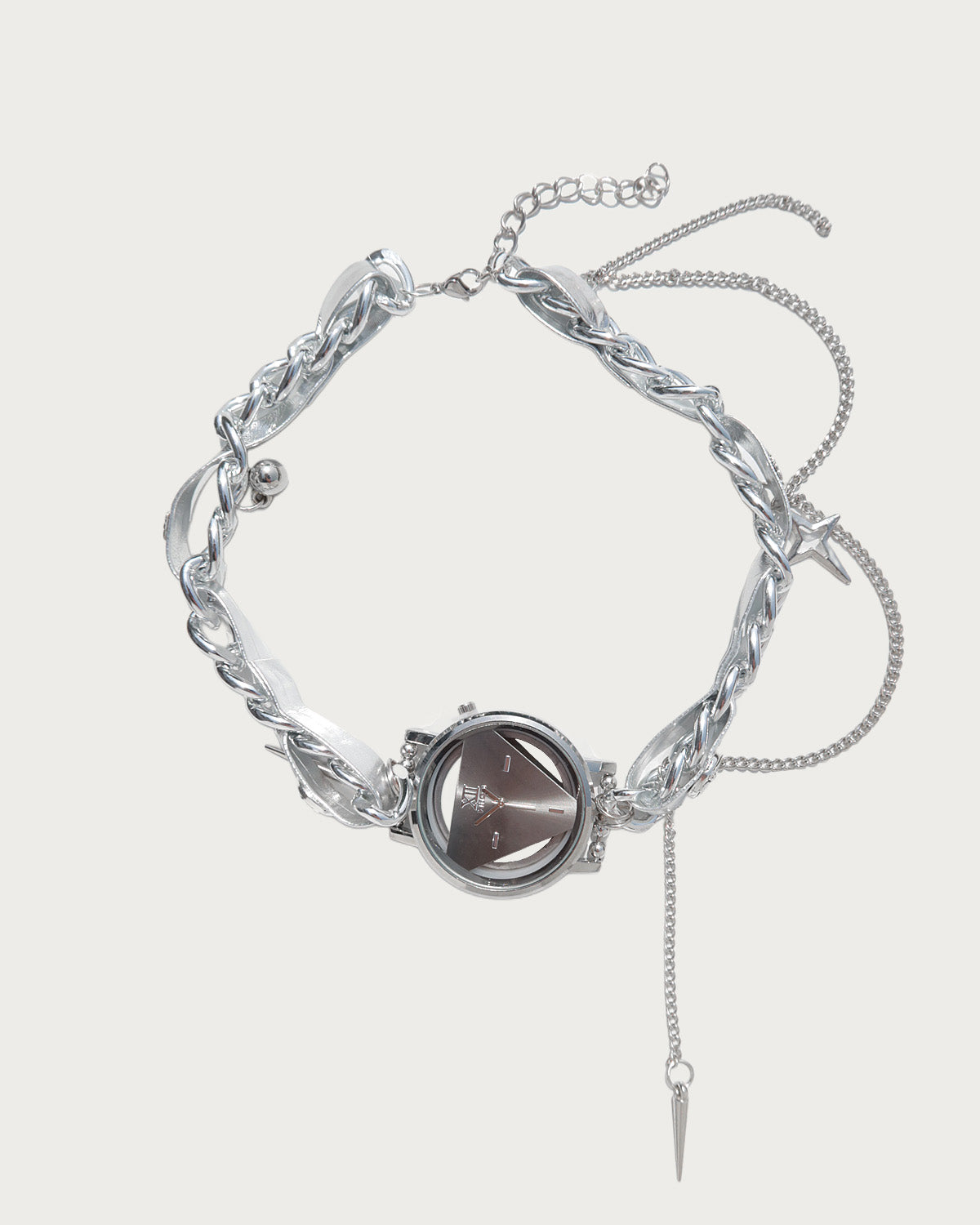 Kairo Minimalist Watch Silver Chocker