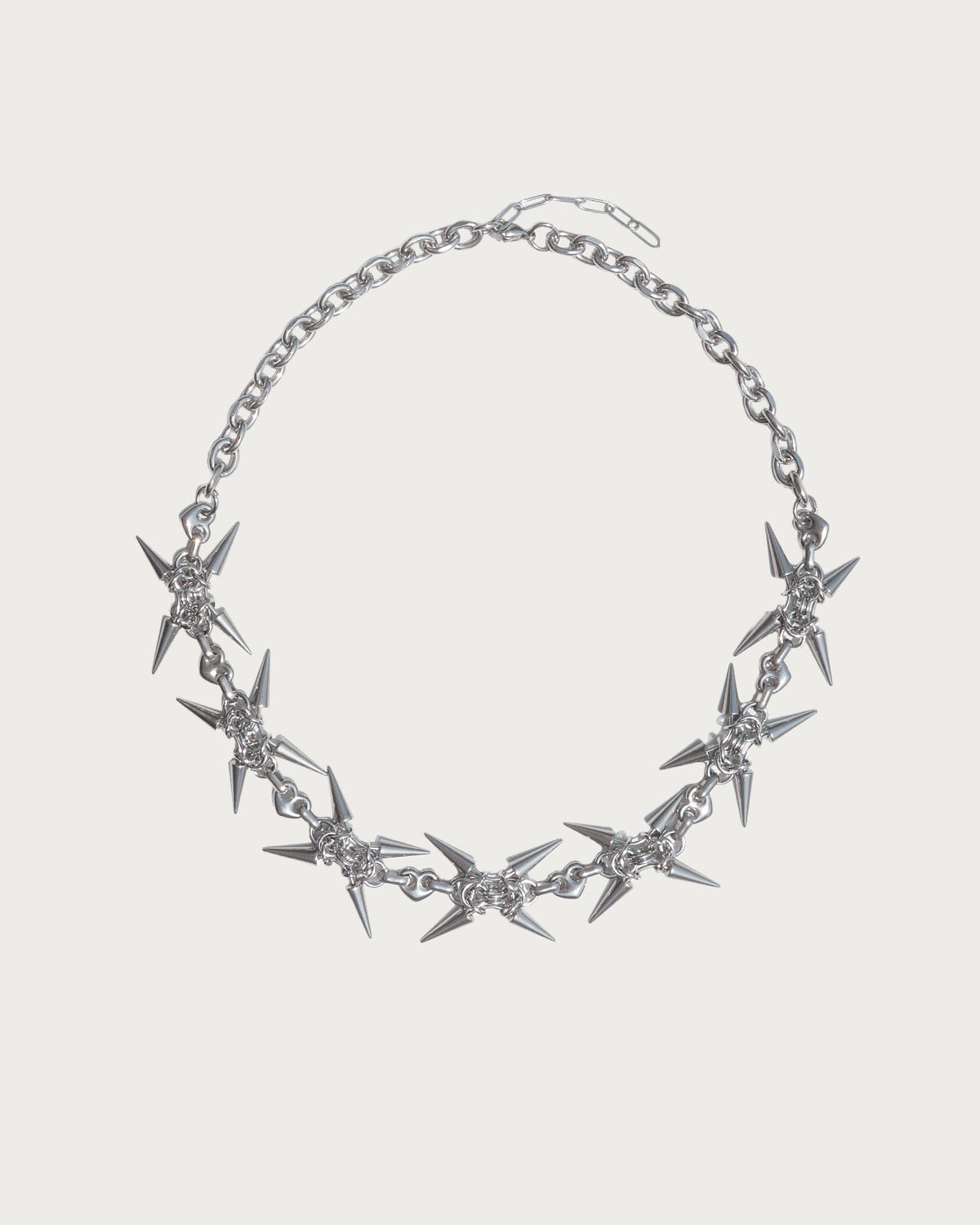 Elowen Spike Silver Necklace