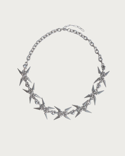 Elowen Spike Silver Necklace