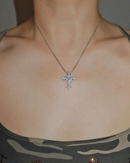 Harriet Timeless Faith Cross Silver Necklace