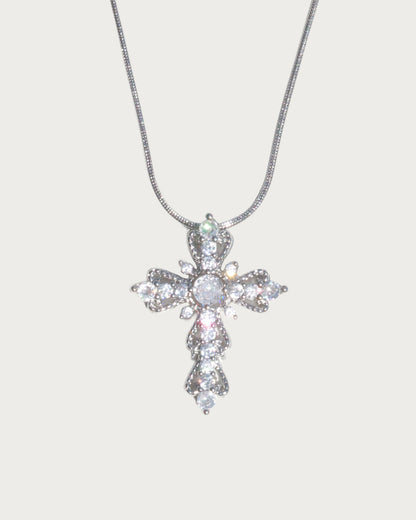 Harriet Timeless Faith Cross Silver Necklace