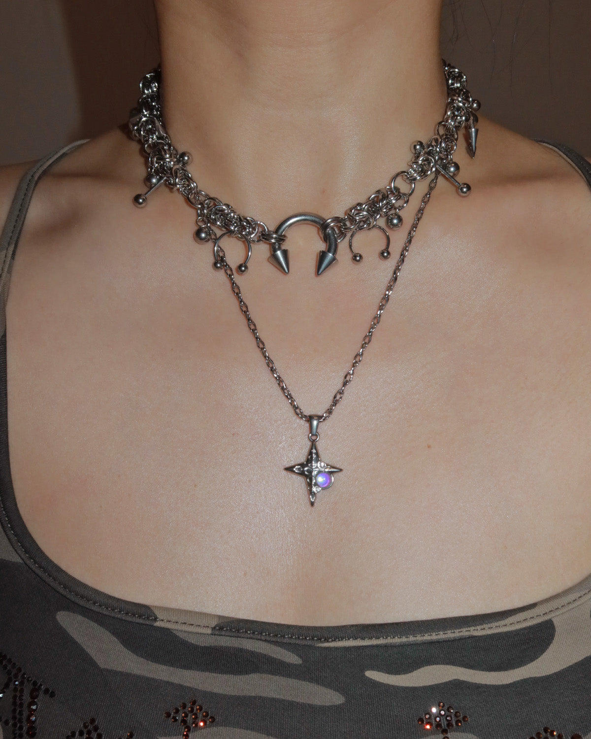 Tara Delicate Starburst Silver Pendant Necklace