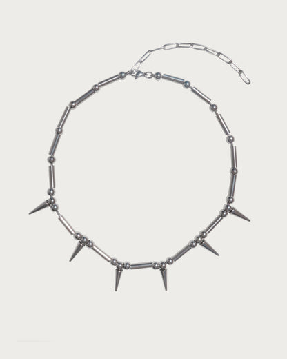 Nyx Punk Spike and Ball Bead Choker Necklace