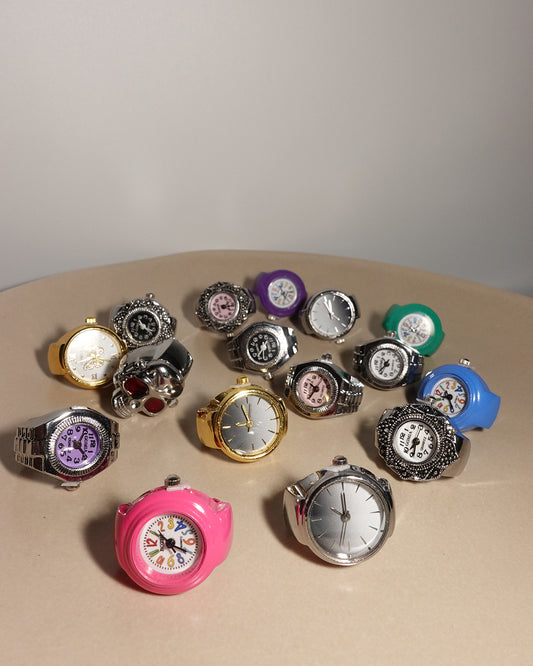 Reloj Mariposa Anillo Dorado