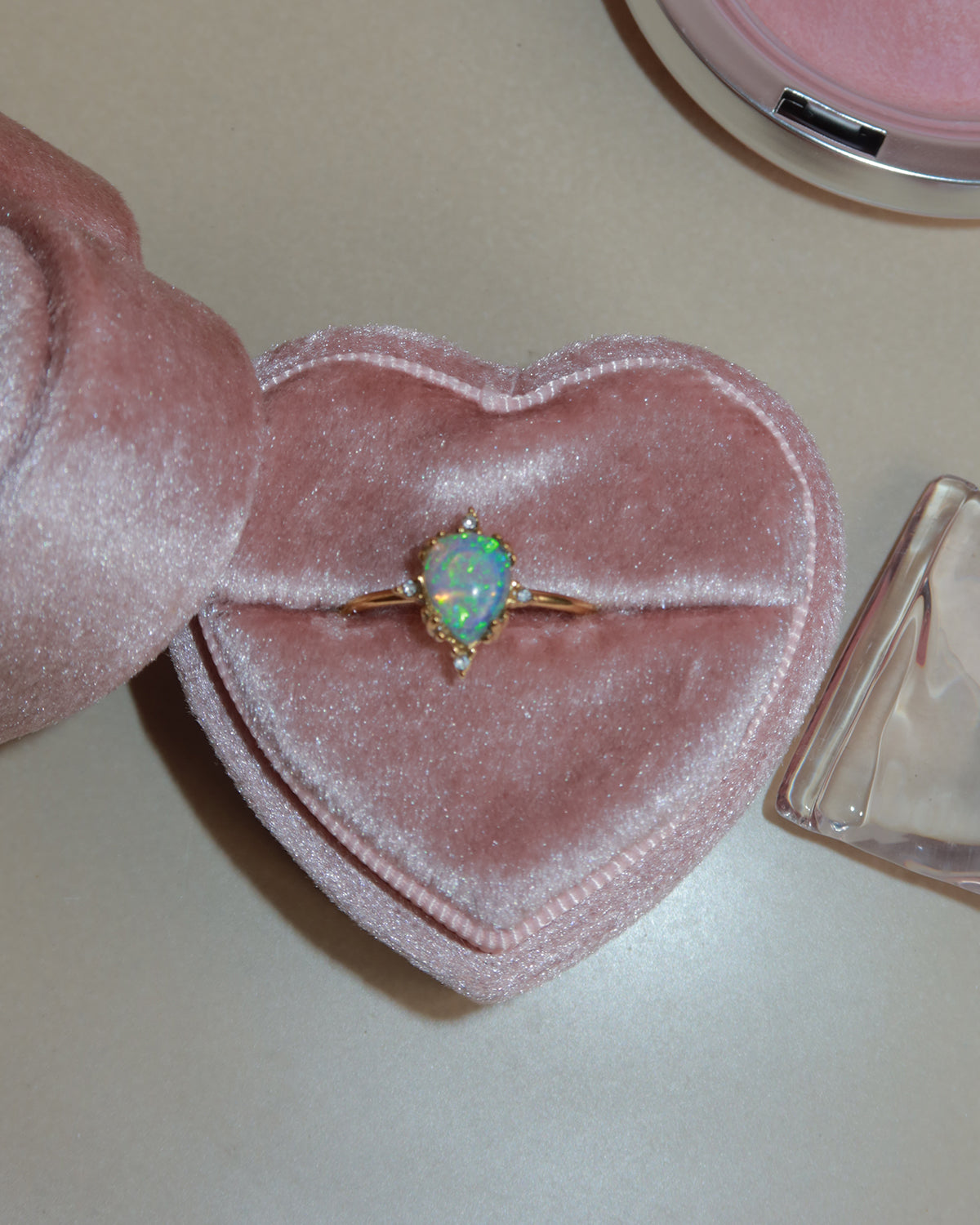 Claire Opal Golden Ring