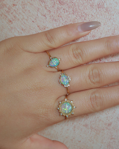 Claire Opal Golden Ring