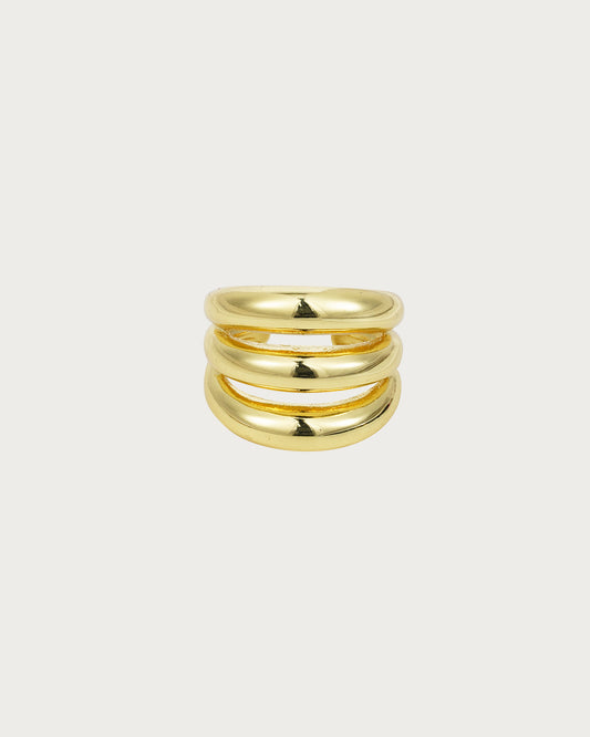 Triple anillo dorado