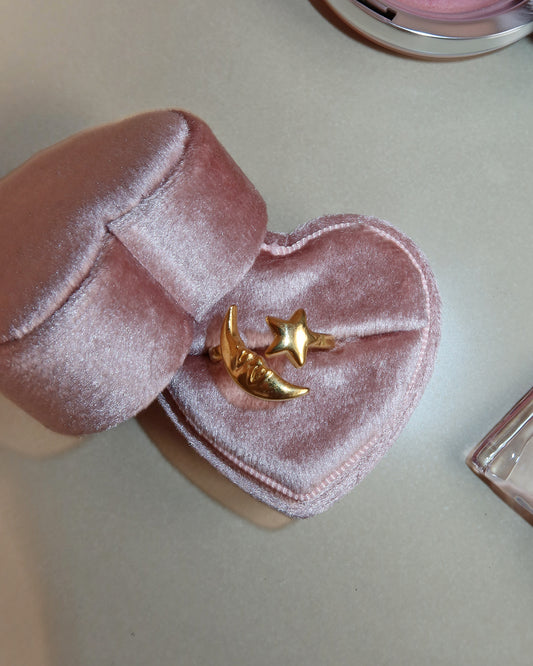 Cynthia Moon & Star Cuff Golden Ring