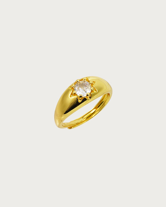 Anillo dorado Starburst