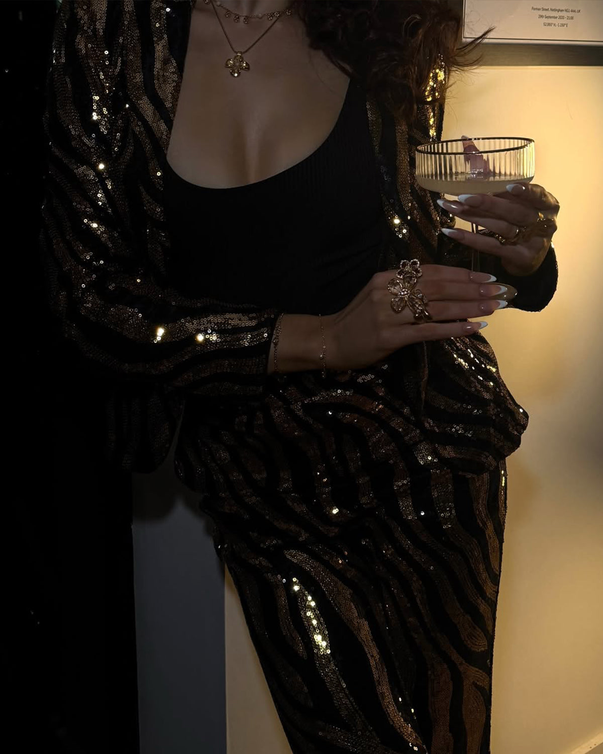 Denise Rose Red Flower Golden Ring