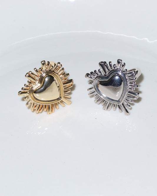 Una Heart Golden Ring