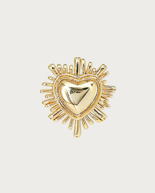 Una Heart Golden Ring