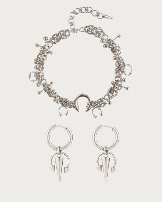 Nicola & Lydia Horseshoe Silver Jewelry Set