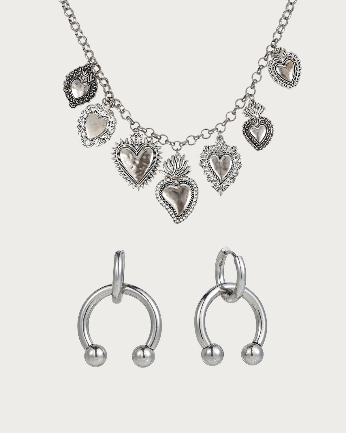 Frederica & Chloe Vintage Silver 2-Piece Jewelry Set