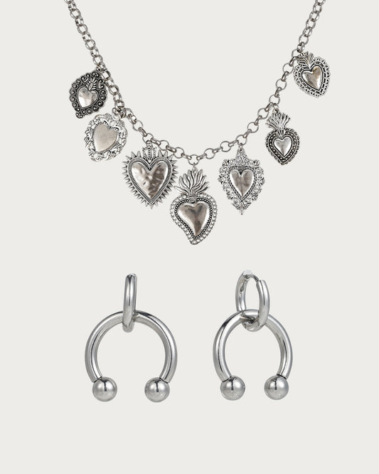 Frederica & Chloe Vintage Silver 2-Piece Jewelry Set